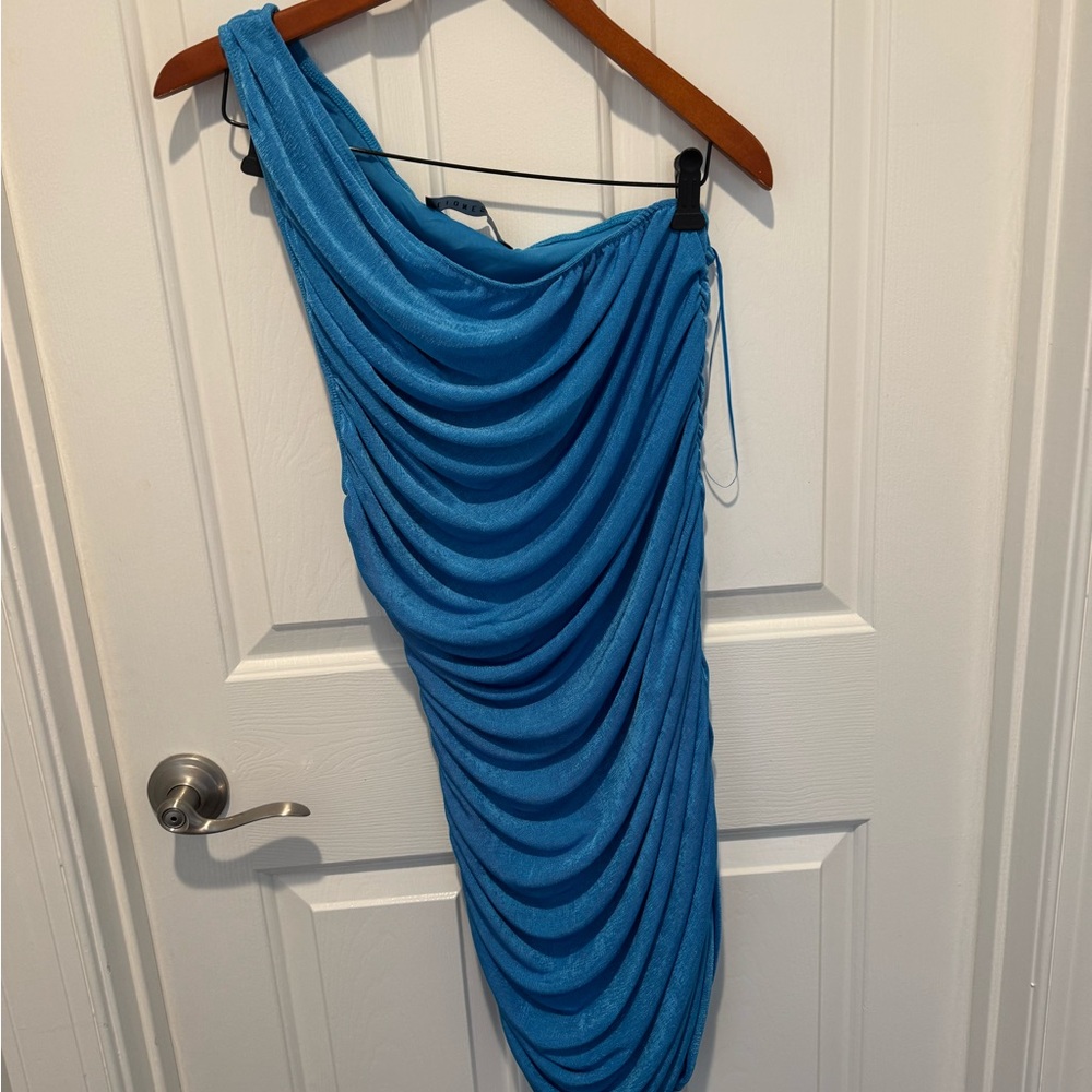 Lioness Elegant Blue One-Shoulder Dress Size XXL - Picture 1 of 10